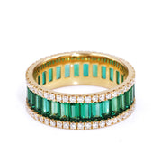 Emerald - Diamond Eternity Wedding Band